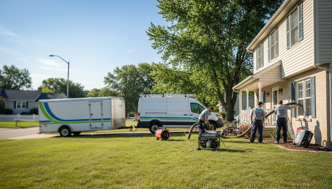 Flooded Basement Restoration And Cleanup With Repair in Farina, IL near me